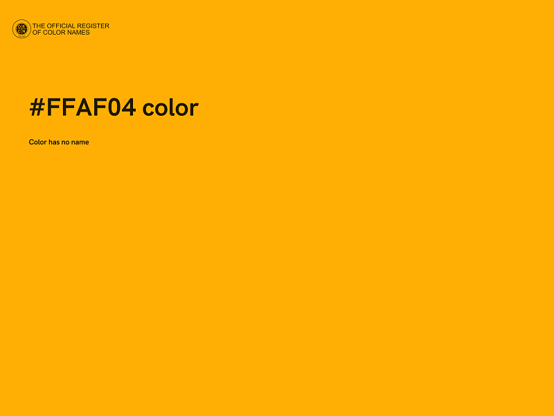 #FFAF04 color image