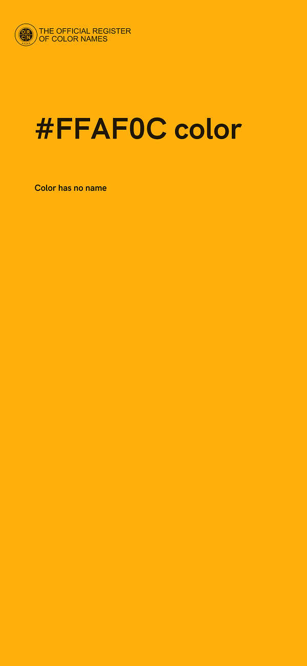 #FFAF0C color image