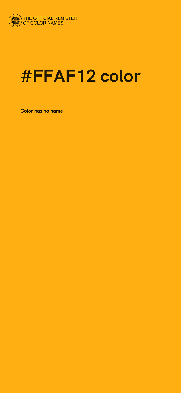 #FFAF12 color image