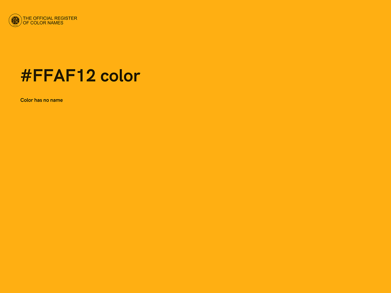 #FFAF12 color image