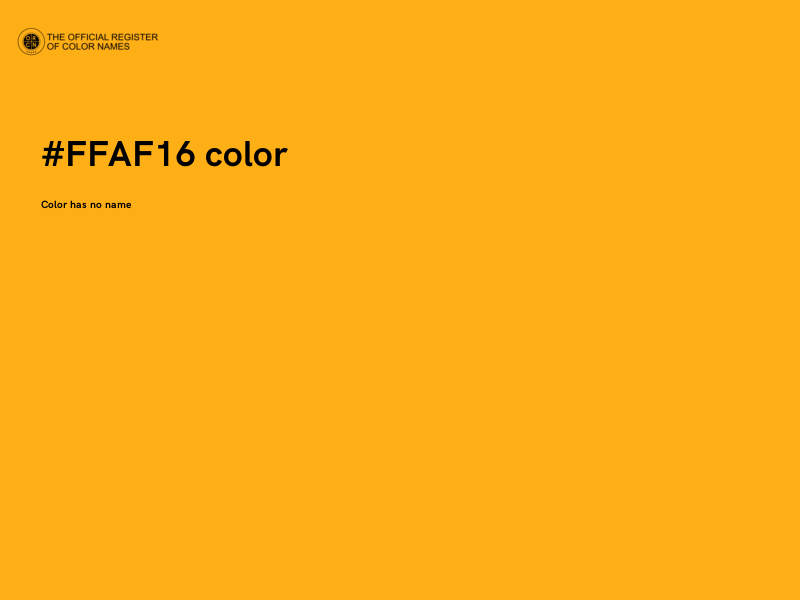 #FFAF16 color image