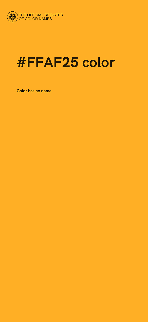 #FFAF25 color image