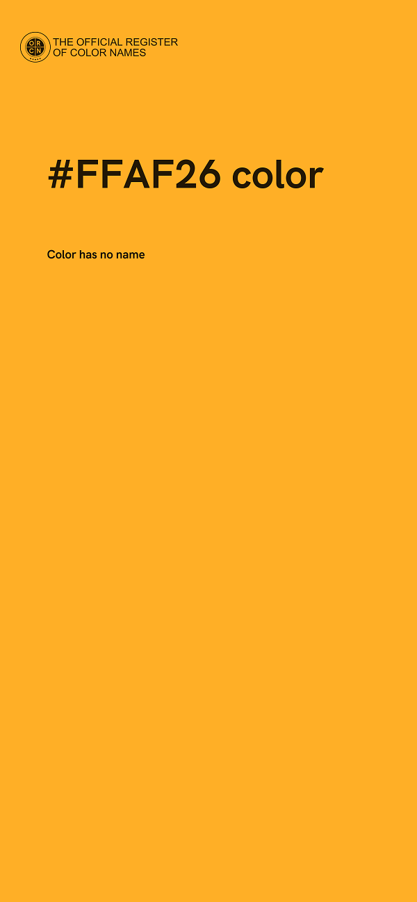 #FFAF26 color image