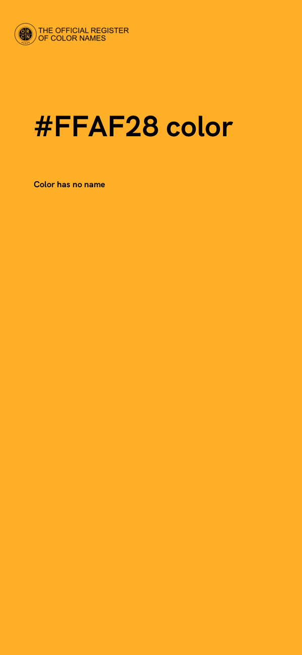 #FFAF28 color image