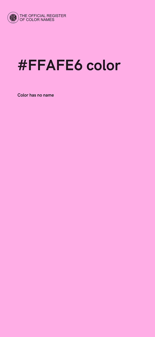 #FFAFE6 color image
