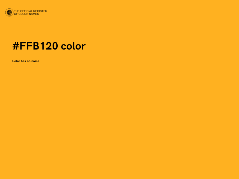#FFB120 color image