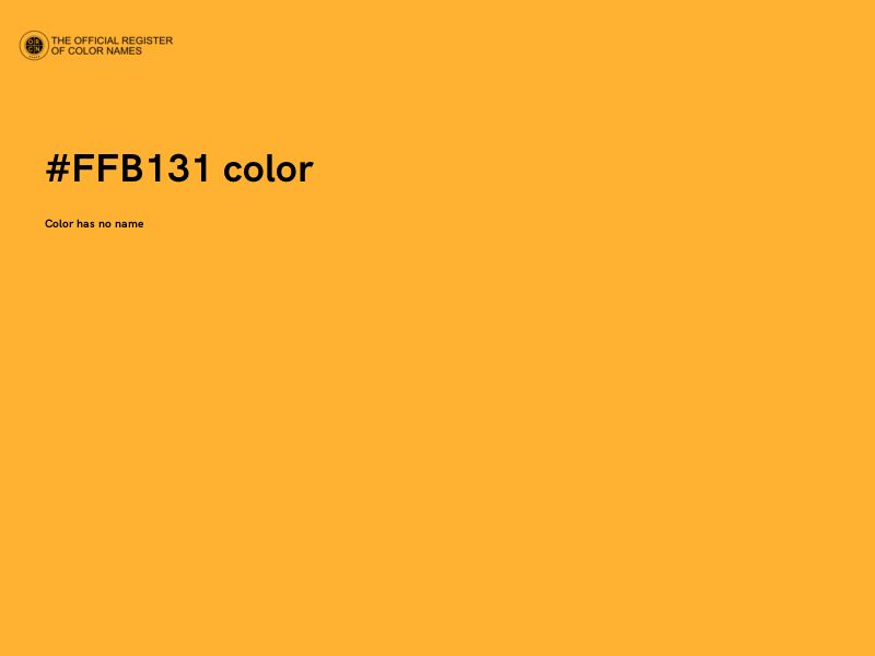 #FFB131 color image
