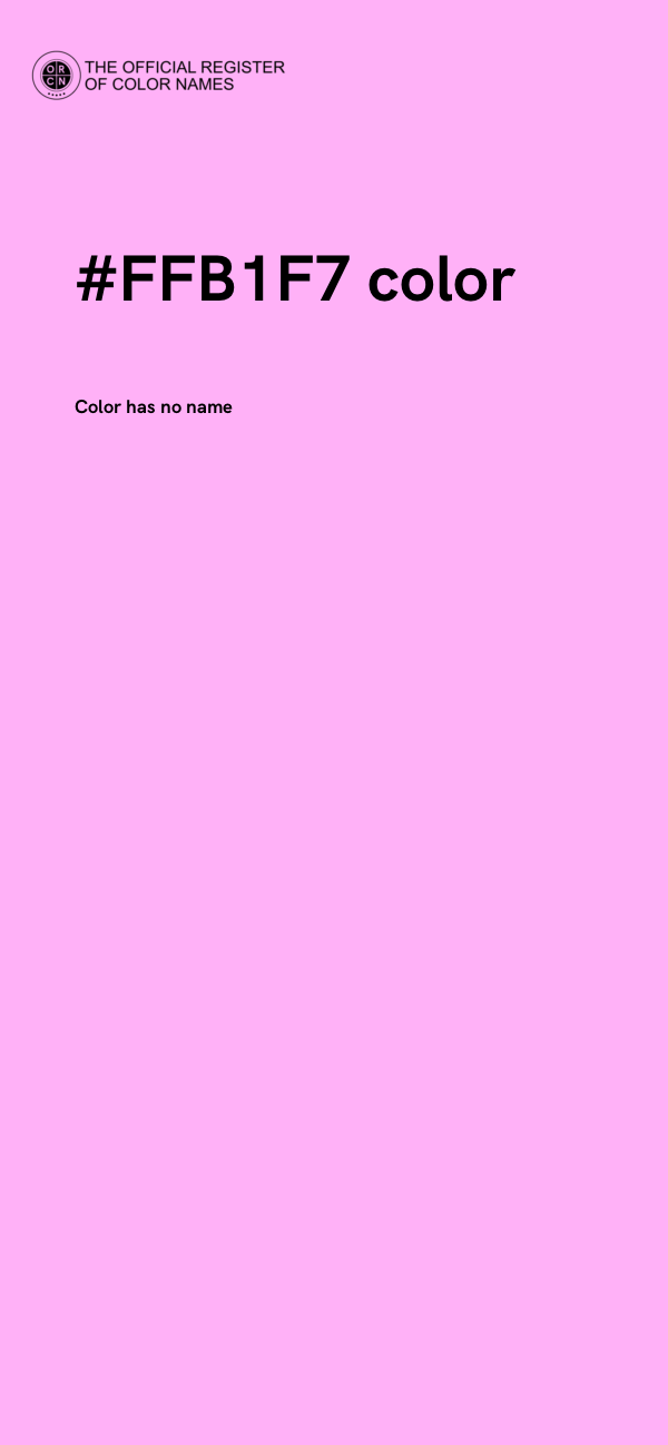 #FFB1F7 color image