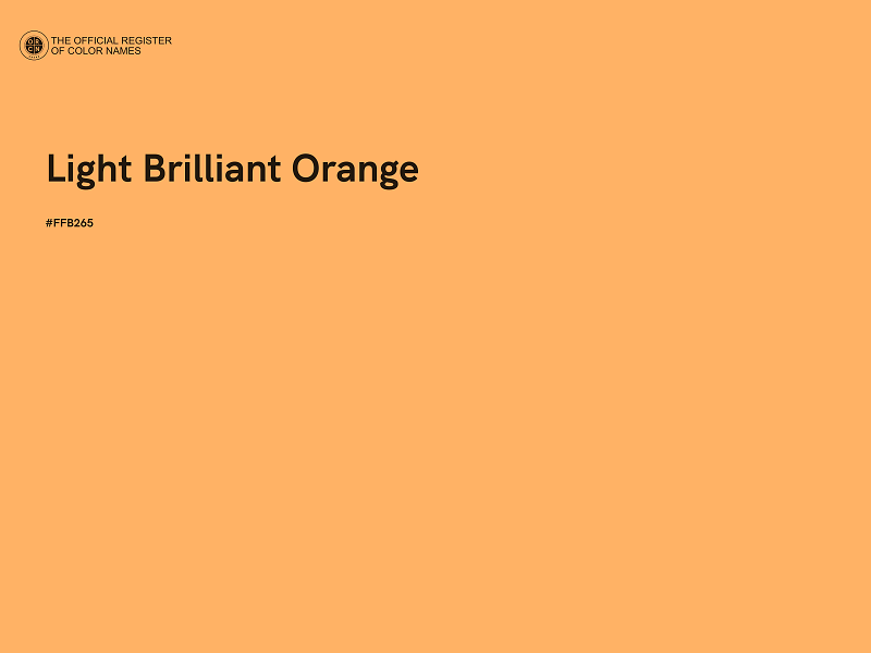 #FFB265 - Light Brilliant Orange color image