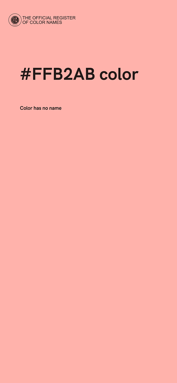 #FFB2AB color image
