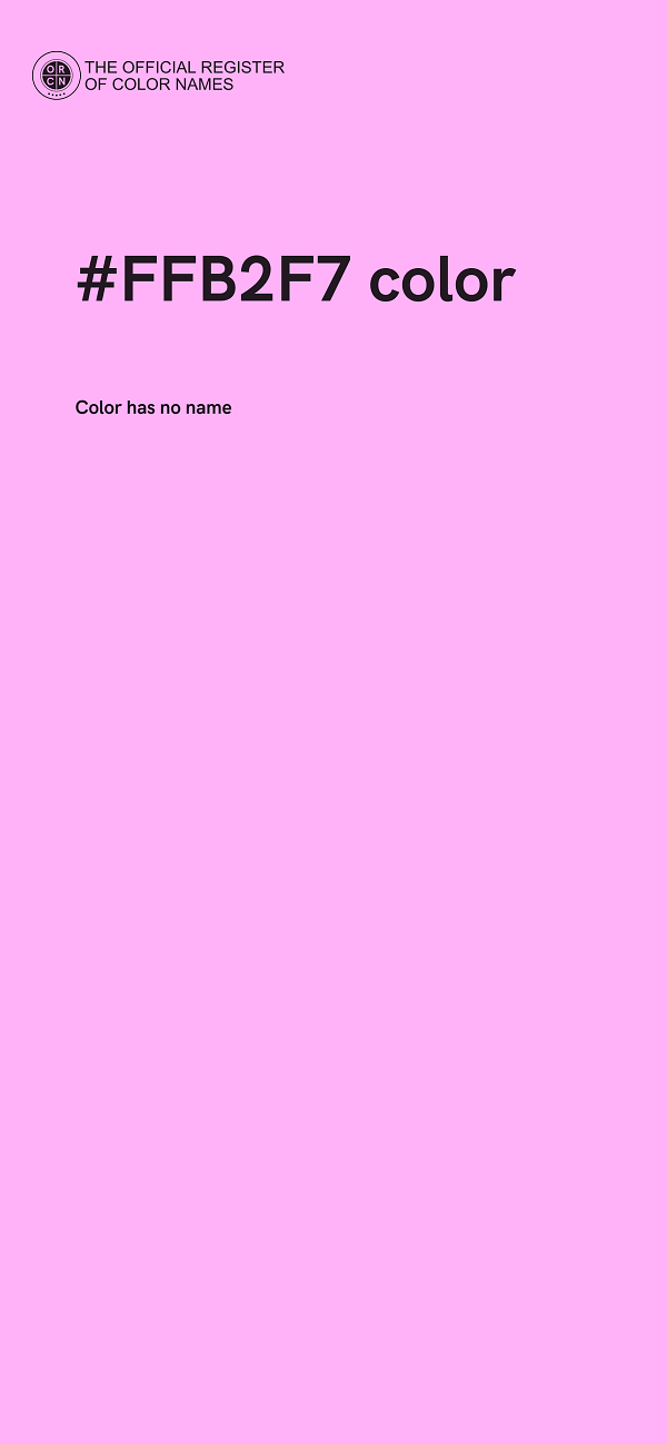 #FFB2F7 color image