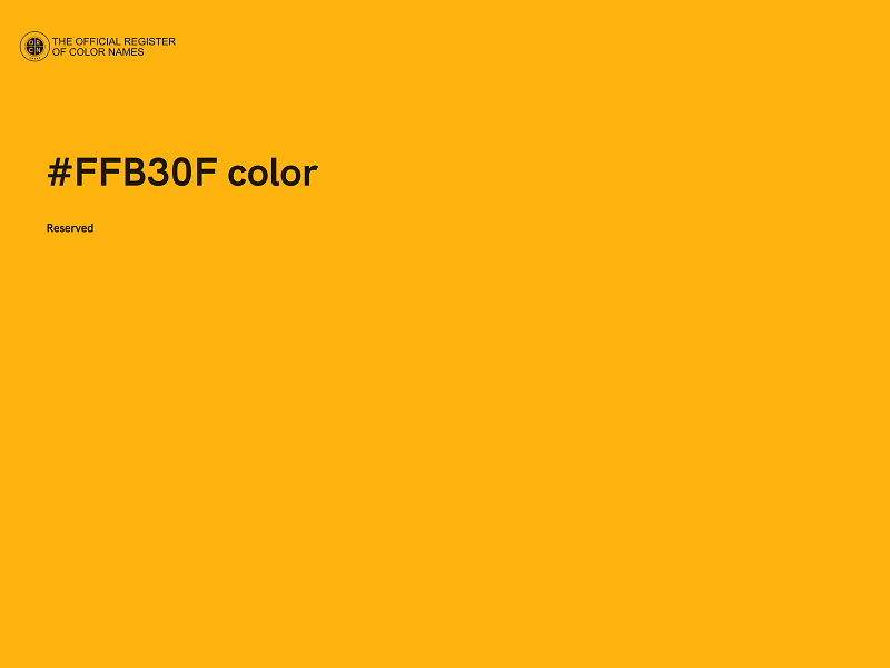 #FFB30F color image