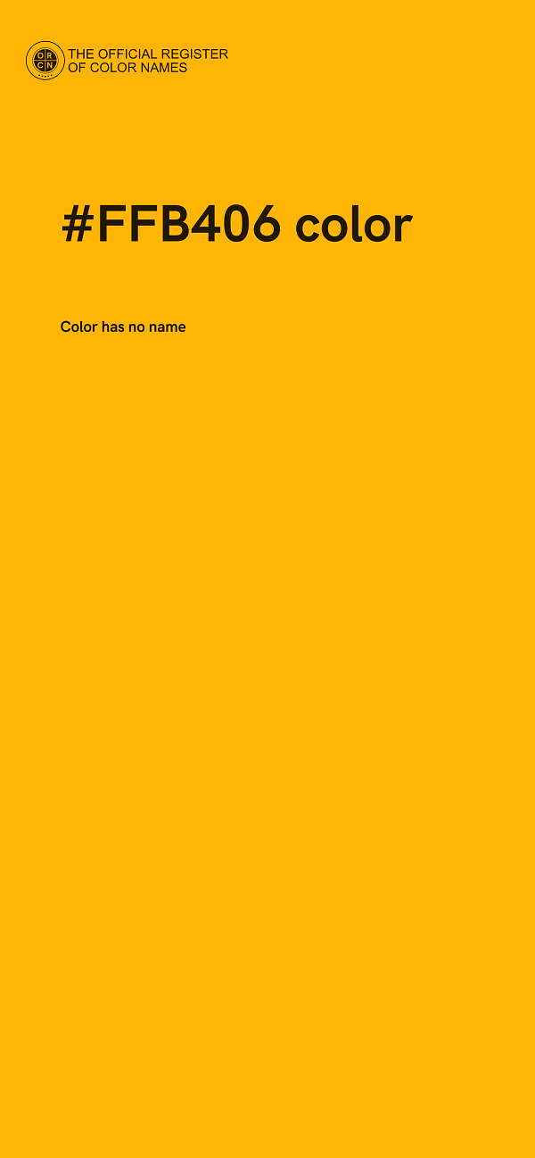 #FFB406 color image