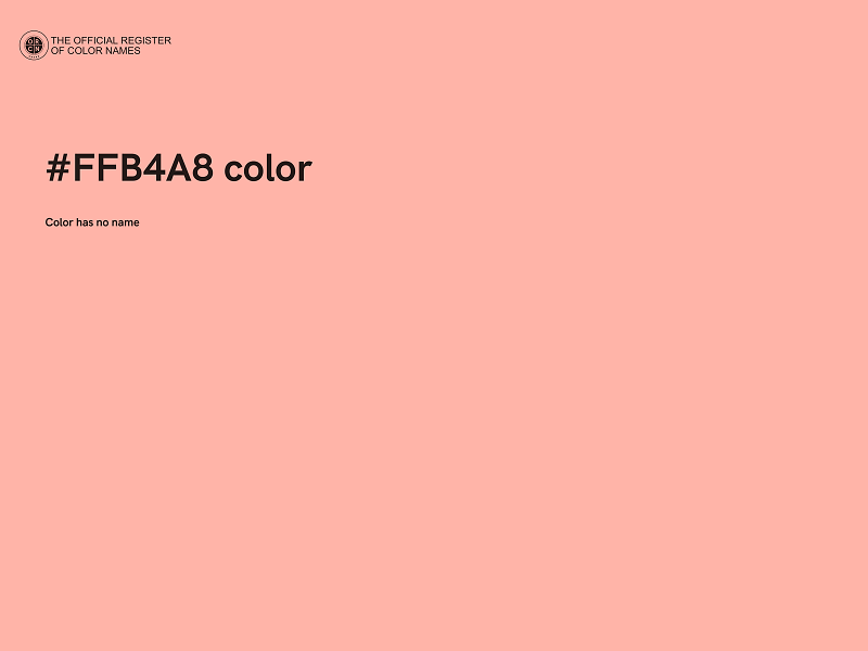 #FFB4A8 color image