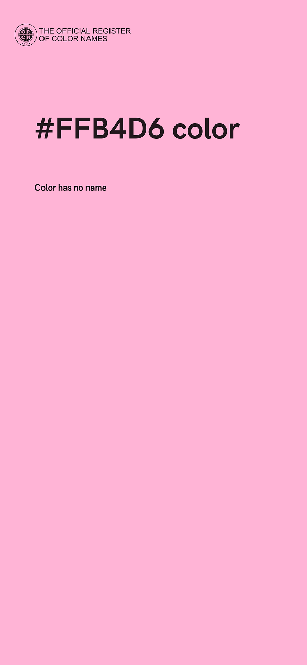 #FFB4D6 color image