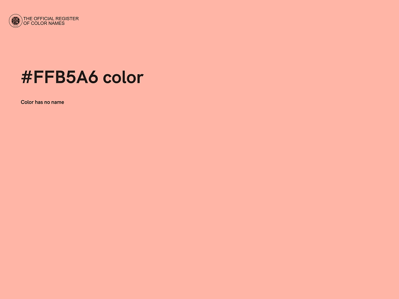 #FFB5A6 color image