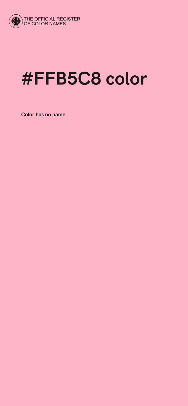 #FFB5C8 color image