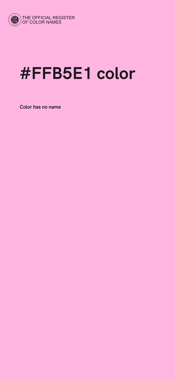 #FFB5E1 color image
