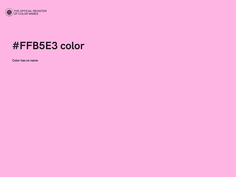 #FFB5E3 color image