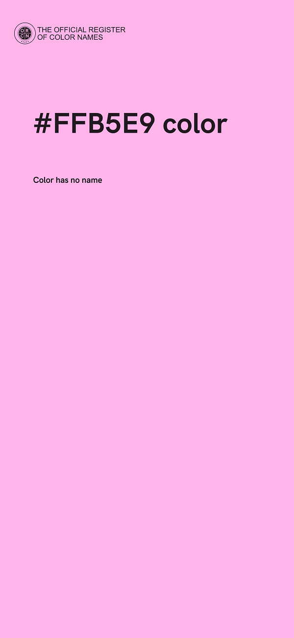 #FFB5E9 color image