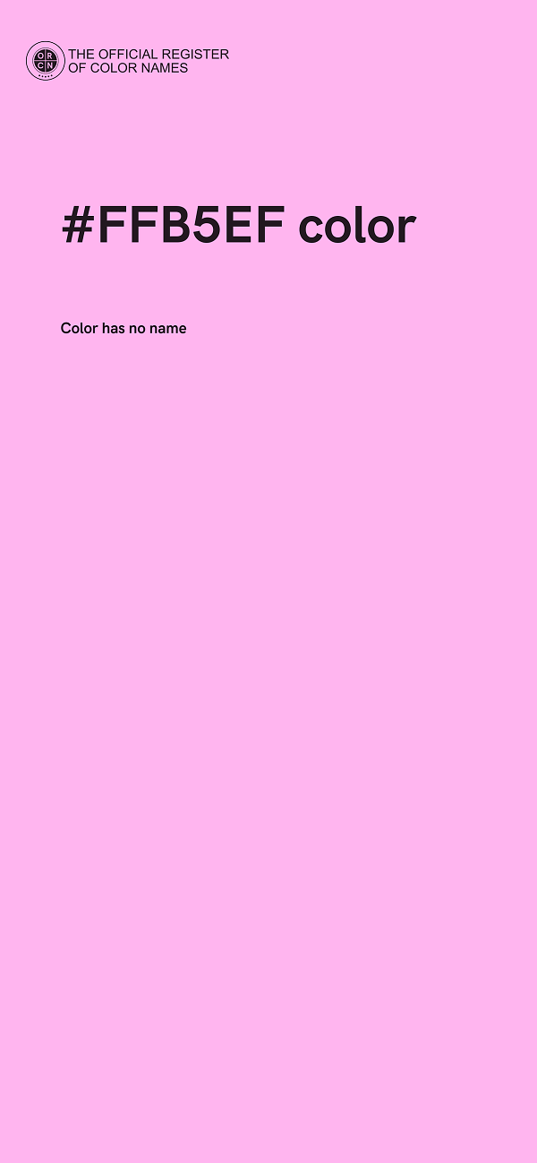 #FFB5EF color image