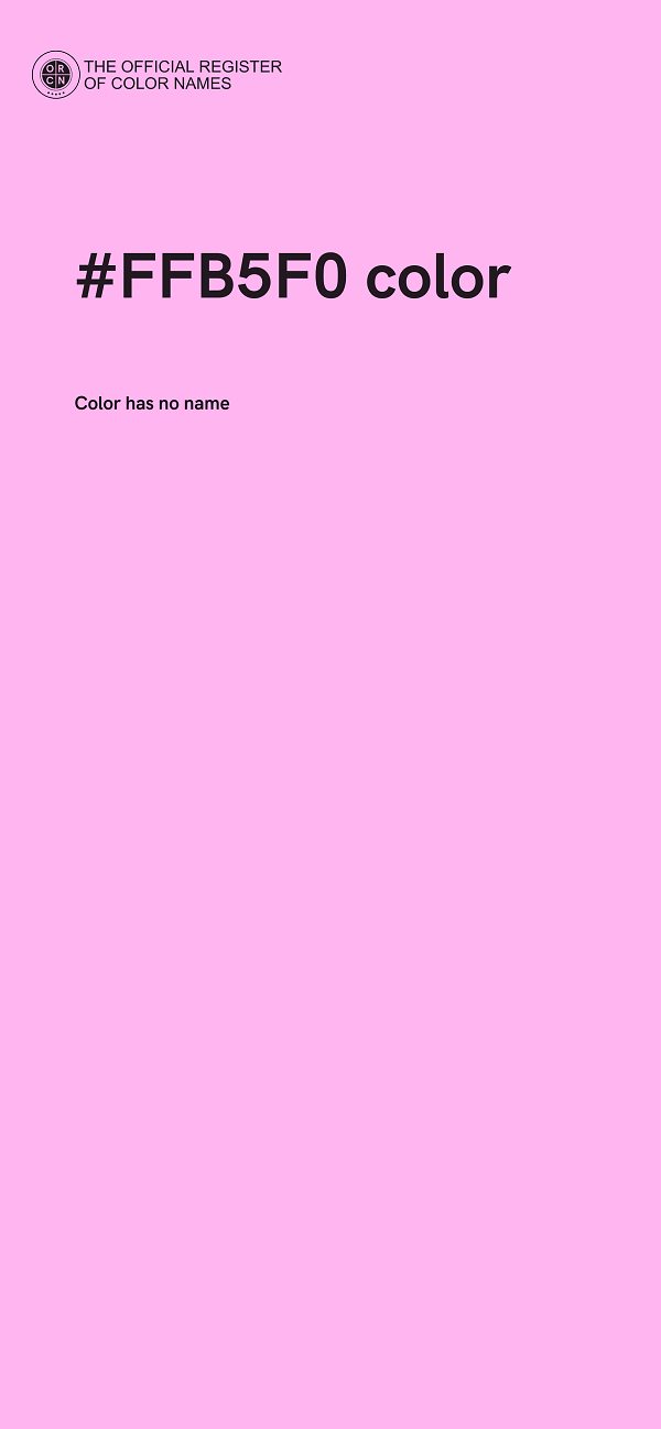 #FFB5F0 color image