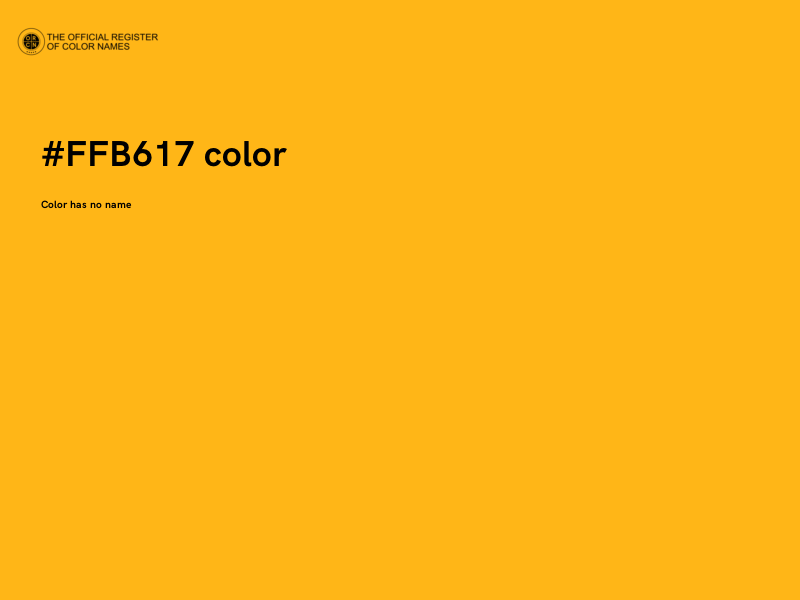 #FFB617 color image