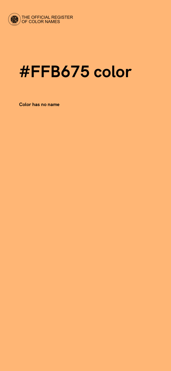 #FFB675 color image