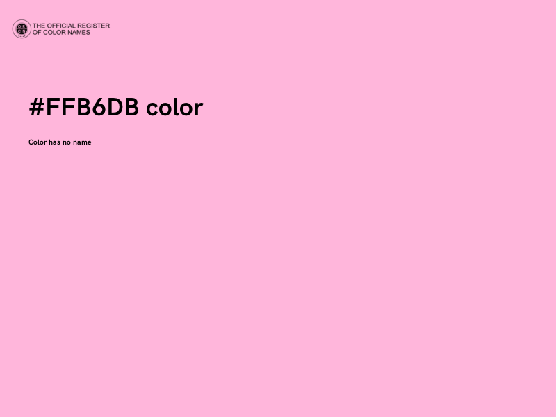 #FFB6DB color image