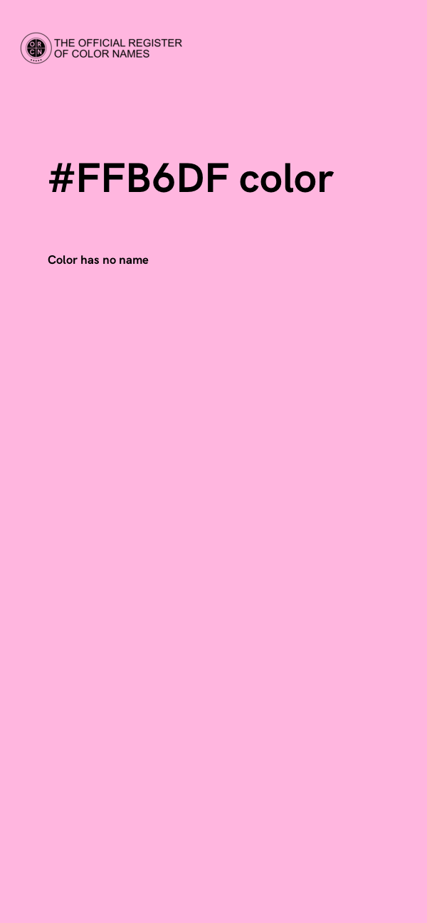 #FFB6DF color image