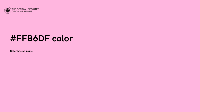 #FFB6DF color image
