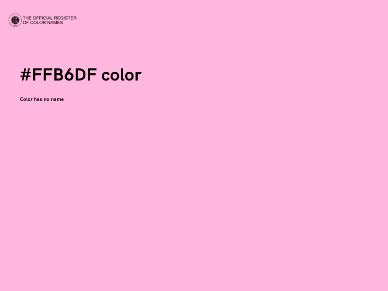 #FFB6DF color image