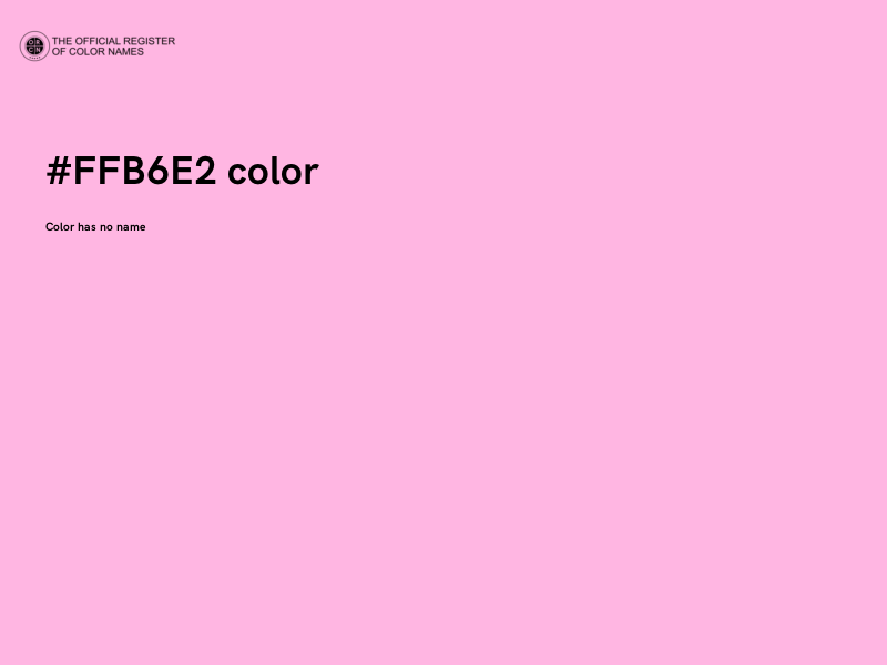 #FFB6E2 color image