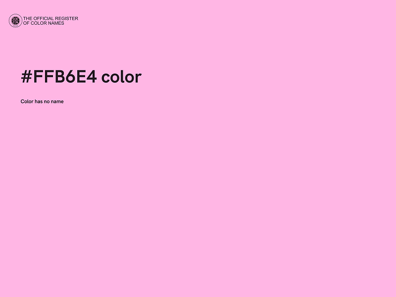 #FFB6E4 color image