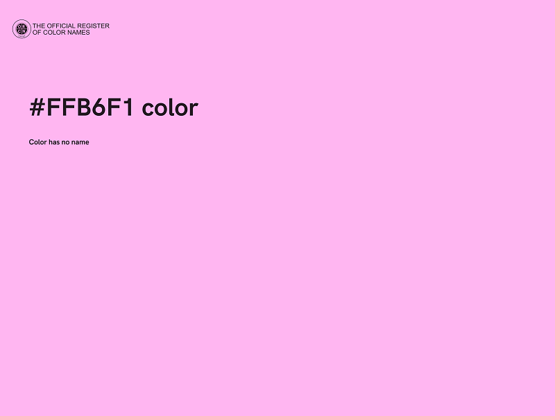 #FFB6F1 color image