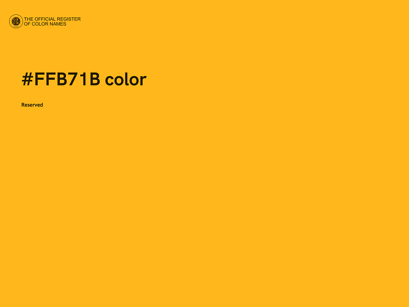 #FFB71B color image