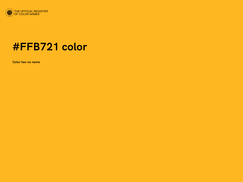 #FFB721 color image
