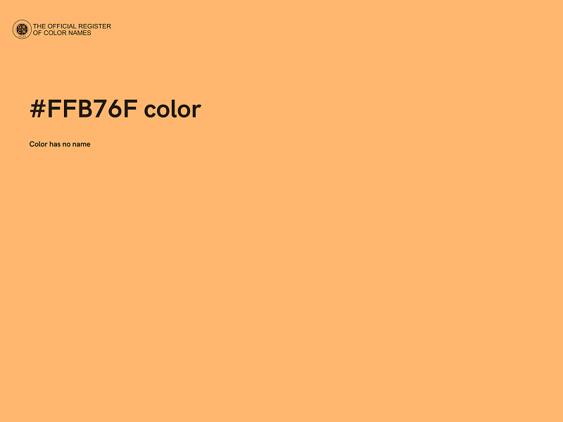 #FFB76F color image