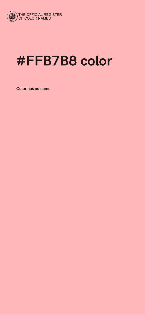 #FFB7B8 color image