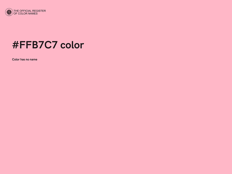 #FFB7C7 color image