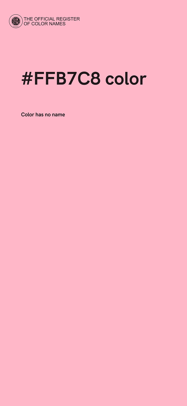 #FFB7C8 color image