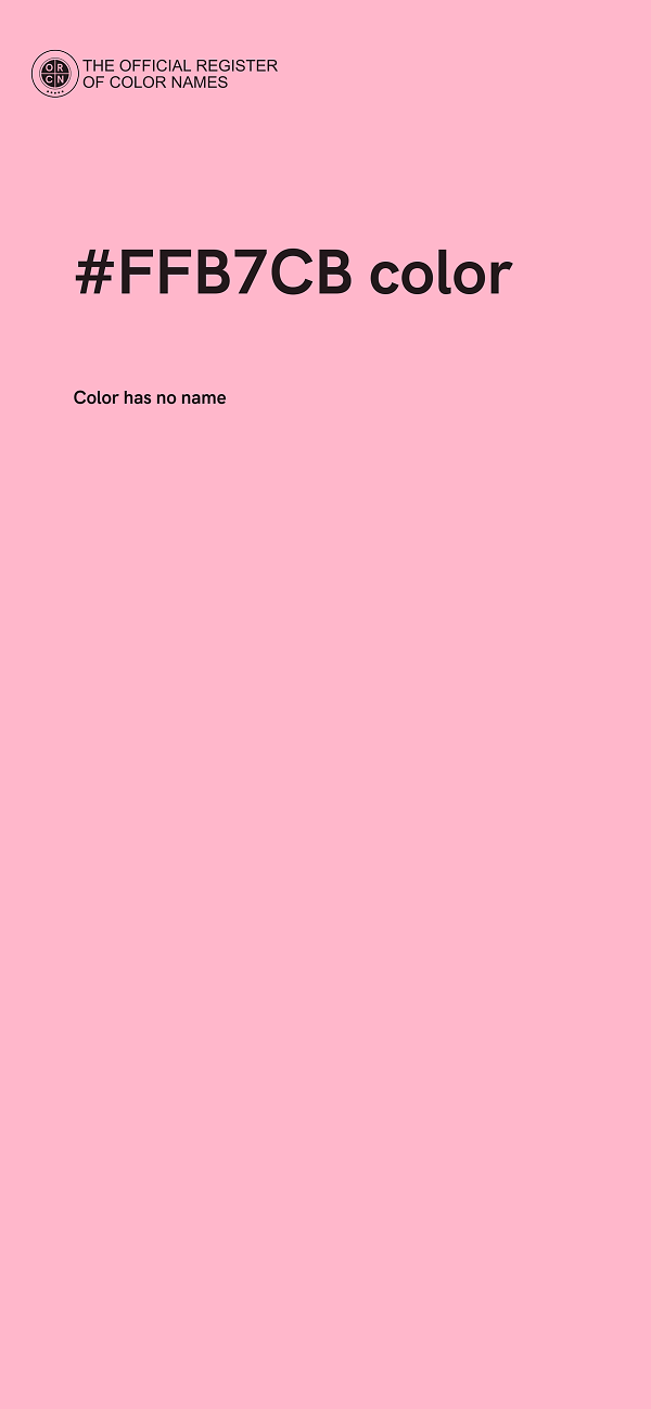 #FFB7CB color image