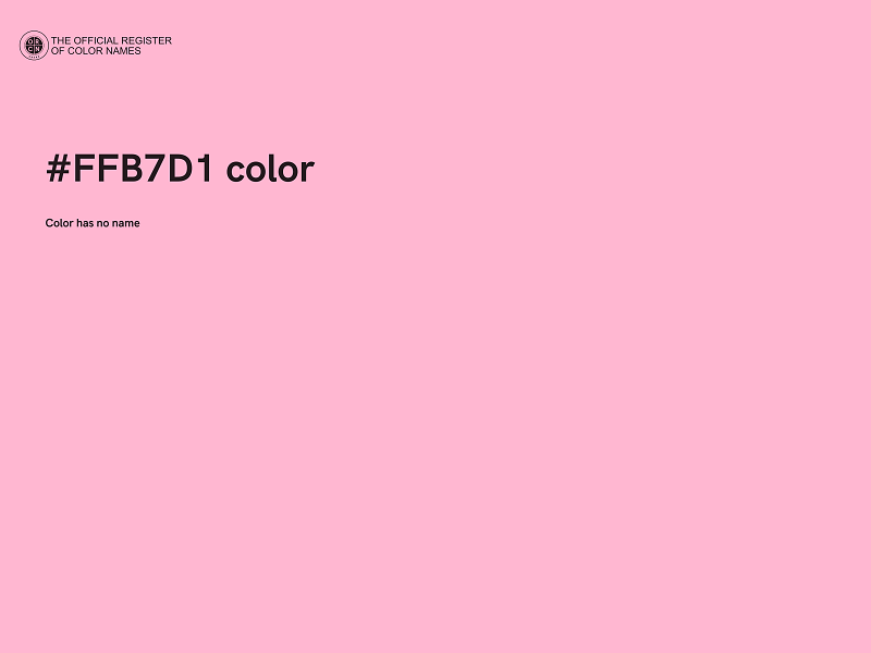 #FFB7D1 color image