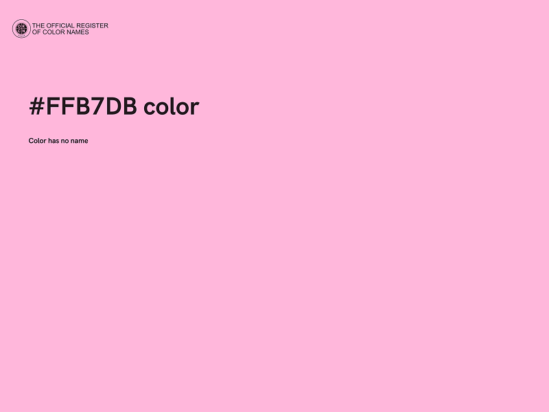 #FFB7DB color image