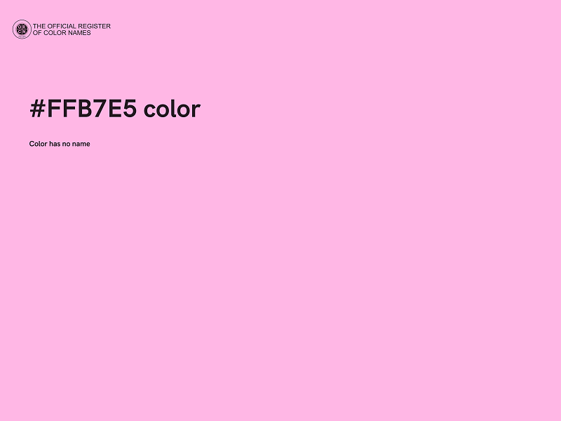 #FFB7E5 color image