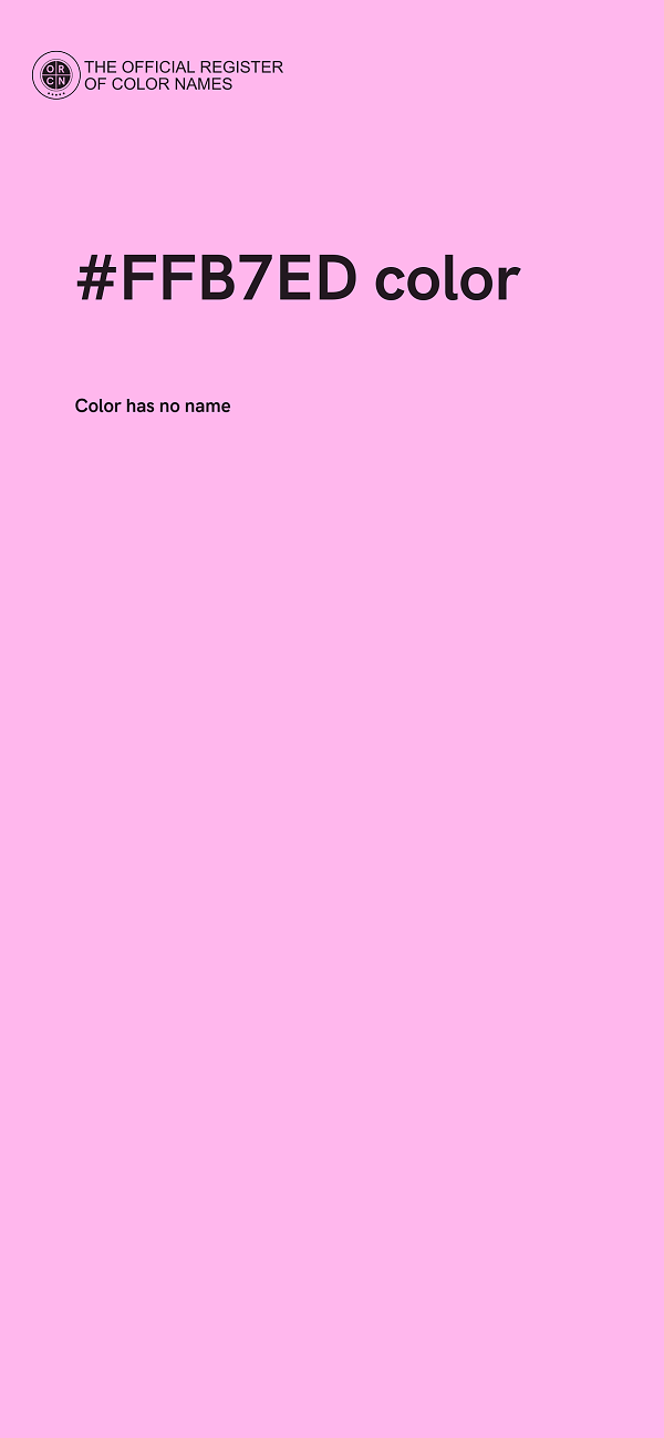 #FFB7ED color image