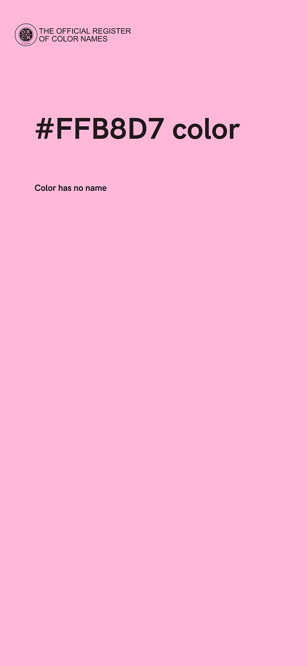 #FFB8D7 color image