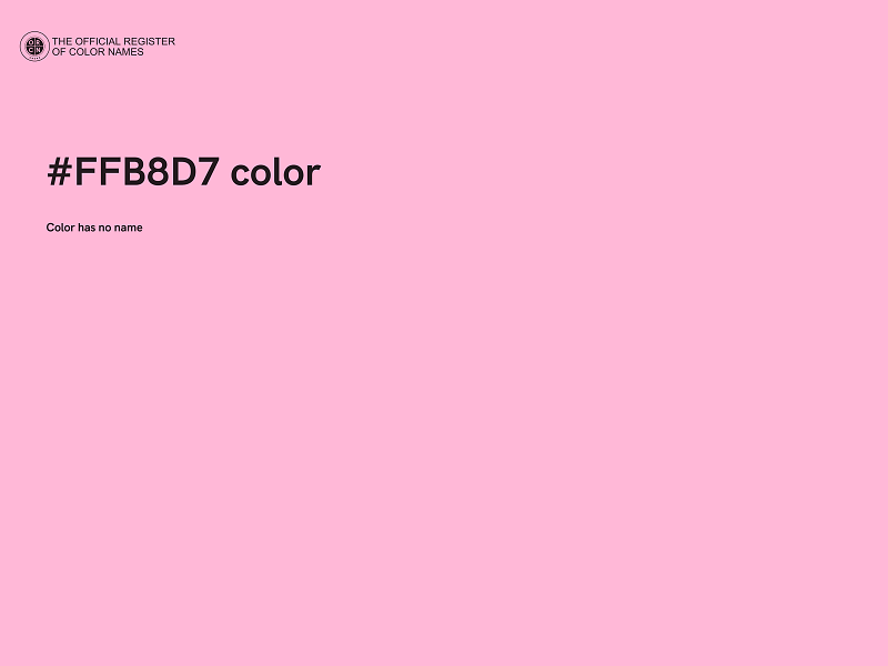 #FFB8D7 color image