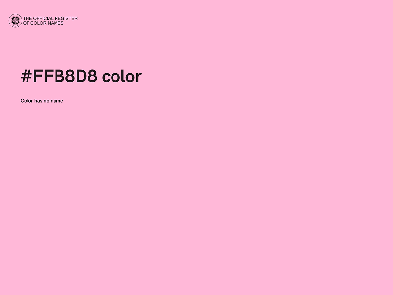 #FFB8D8 color image