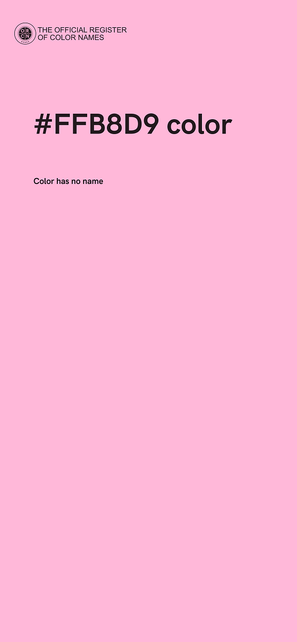 #FFB8D9 color image